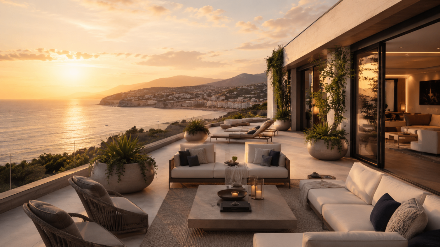 Sea-facing terrace